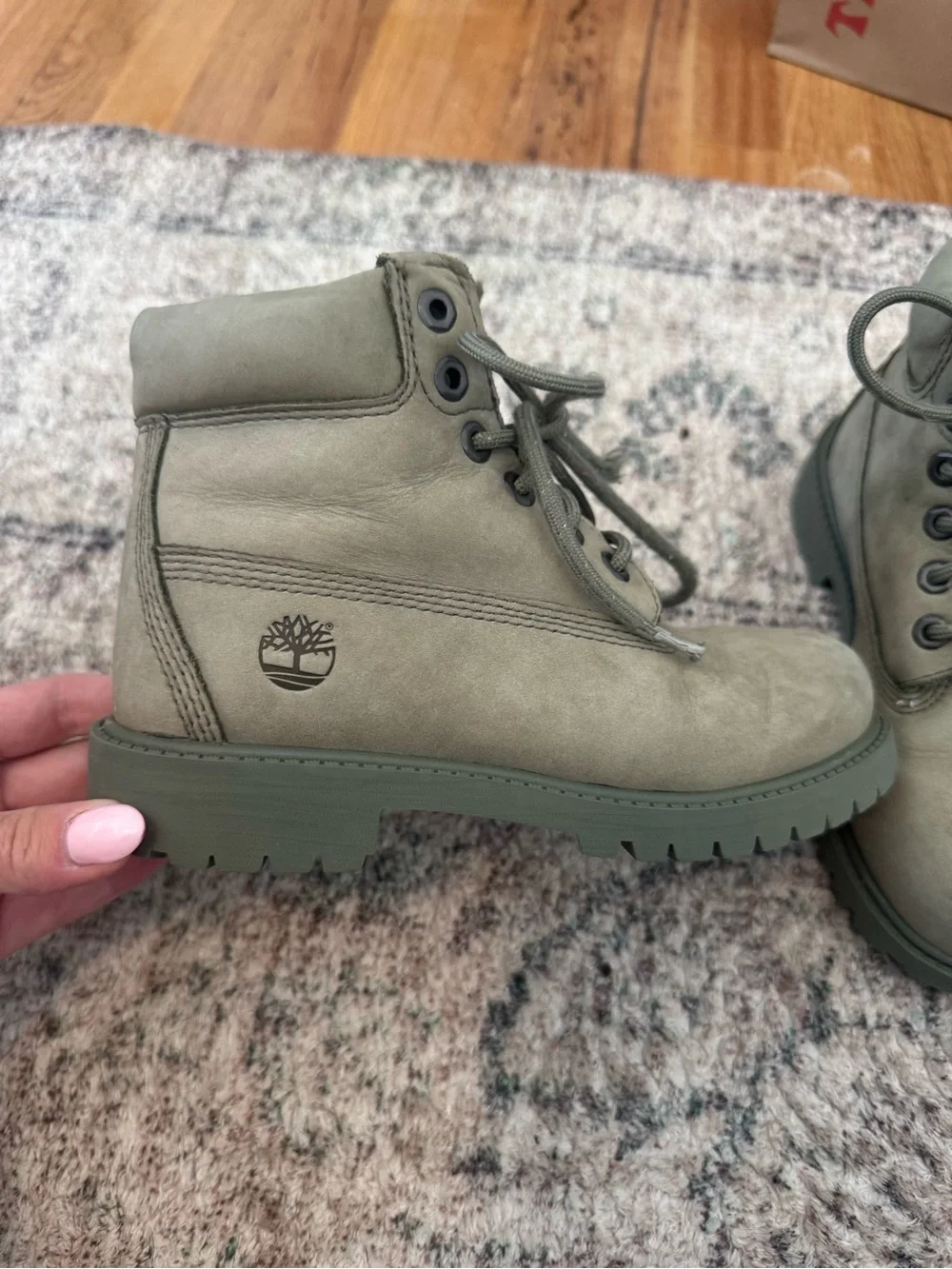 Timberland Olive Gray boots